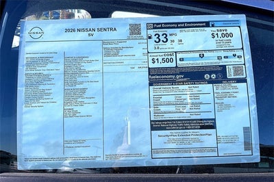 2026 Nissan Sentra SV