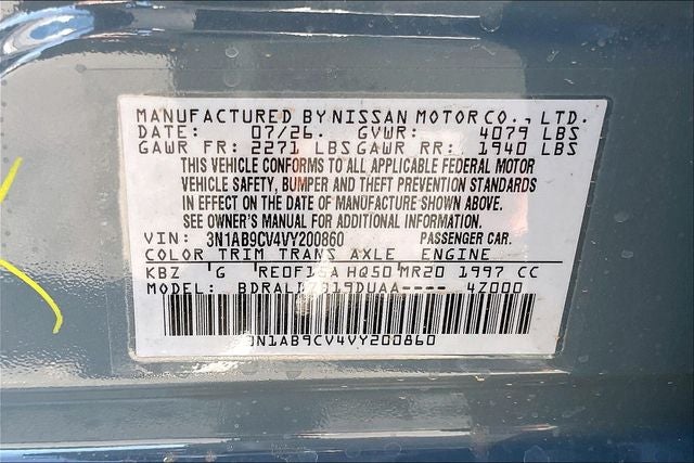 2027 Nissan Sentra SV