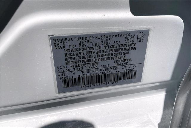 2026 Nissan Sentra SV
