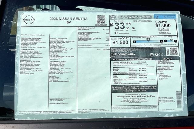 2026 Nissan Sentra SV