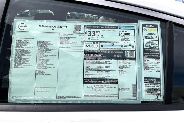 2026 Nissan Sentra SV