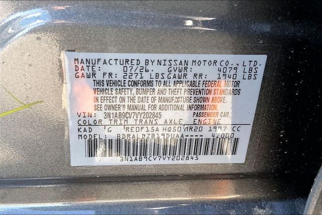 2027 Nissan Sentra SV