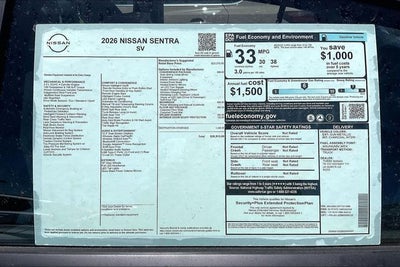 2026 Nissan Sentra SV