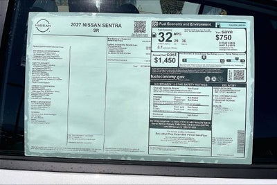 2027 Nissan Sentra SR
