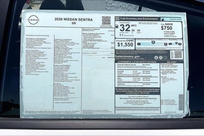 2026 Nissan Sentra SR