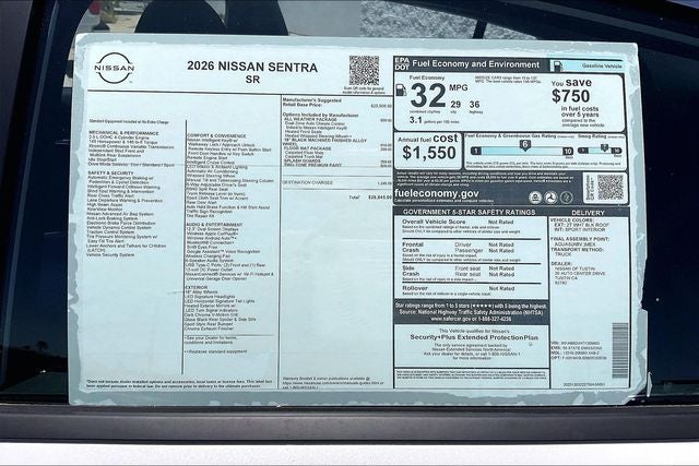 2026 Nissan Sentra SR