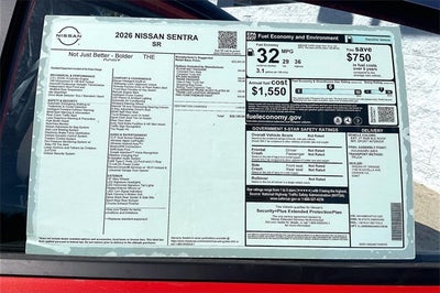 2026 Nissan Sentra SR