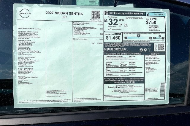 2027 Nissan Sentra SR