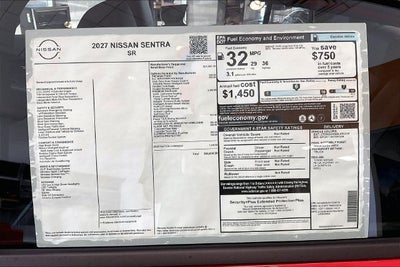 2027 Nissan Sentra SR