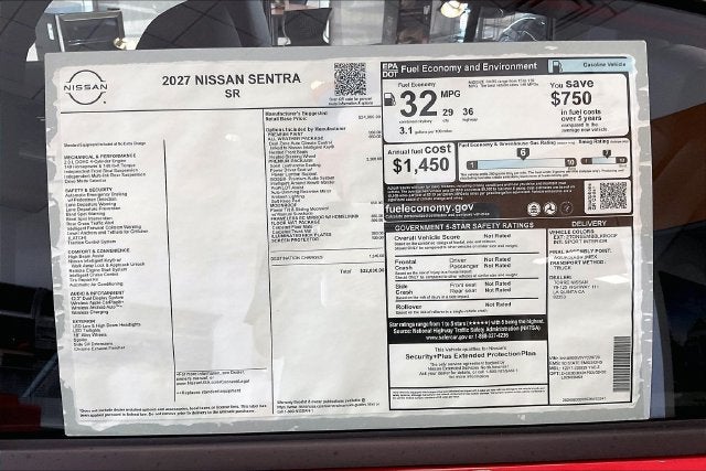 2027 Nissan Sentra SR