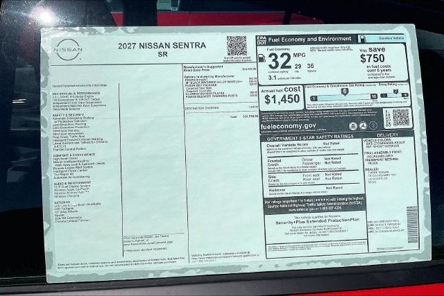 2027 Nissan Sentra SR