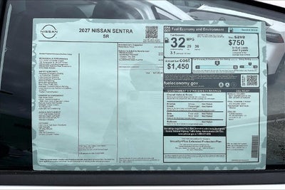 2027 Nissan Sentra SR