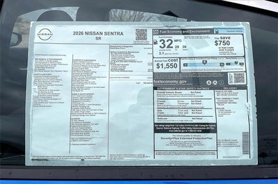 2026 Nissan Sentra SR