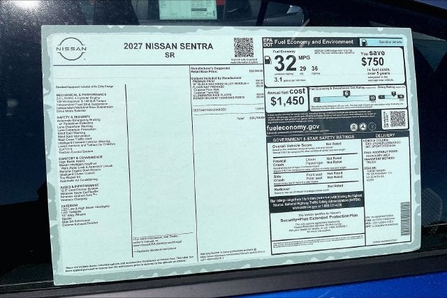 2027 Nissan Sentra SR