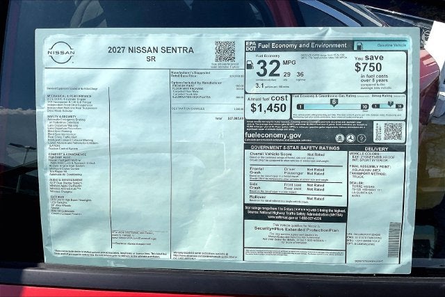 2027 Nissan Sentra SR
