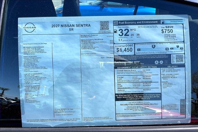 2027 Nissan Sentra SR