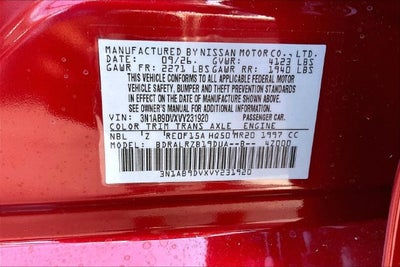 2027 Nissan Sentra SR