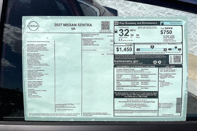 2027 Nissan Sentra SR