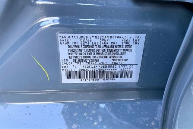 2026 Nissan Sentra SL