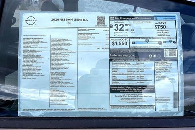 2026 Nissan Sentra SL