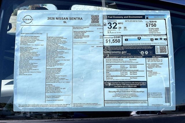 2026 Nissan Sentra SL