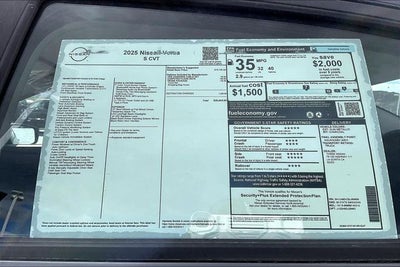 2025 Nissan Versa 1.6 S
