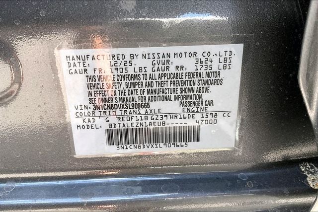 2025 Nissan Versa 1.6 S