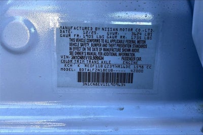 2025 Nissan Versa 1.6 SV