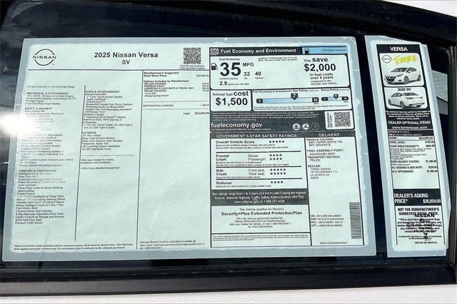 2025 Nissan Versa 1.6 SV