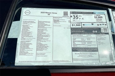 2025 Nissan Versa 1.6 SR