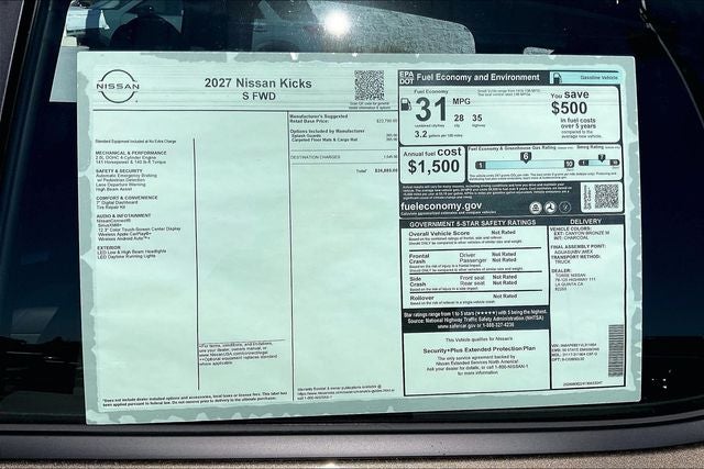 2027 Nissan Kicks S