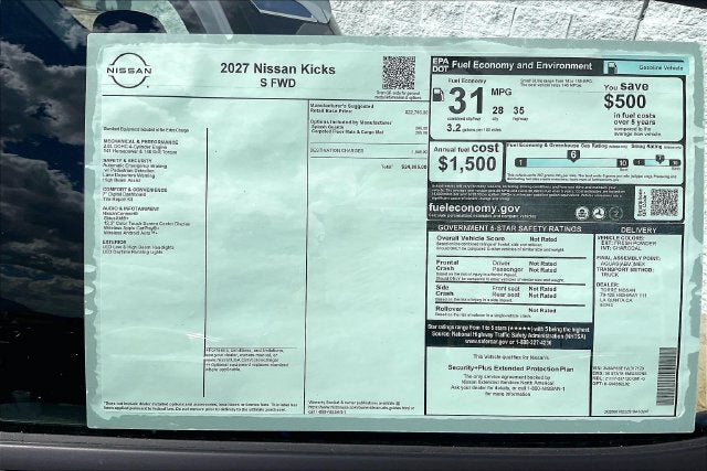 2027 Nissan Kicks S
