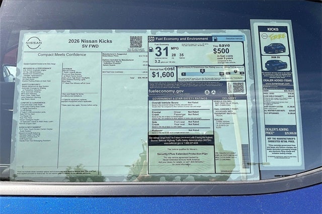 2026 Nissan Kicks SV