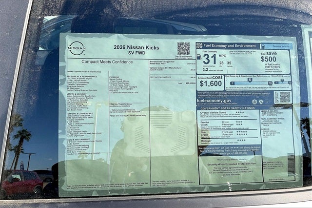 2026 Nissan Kicks SV