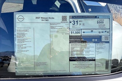 2027 Nissan Kicks SV