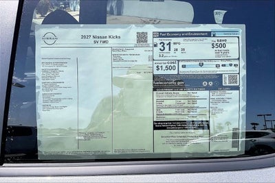 2027 Nissan Kicks SV