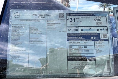 2026 Nissan Kicks SV