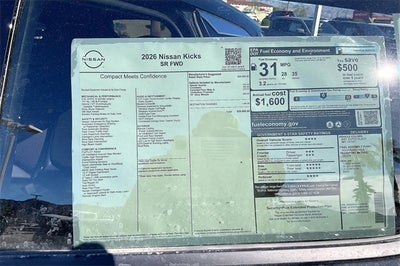 2026 Nissan Kicks SR