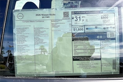 2026 Nissan Kicks SR