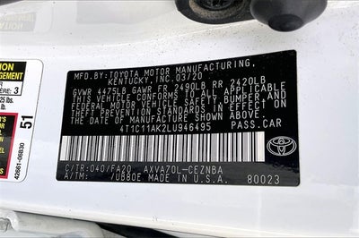 2020 Toyota Camry LE