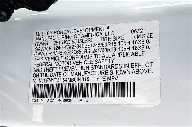 2021 Honda Pilot EX-L