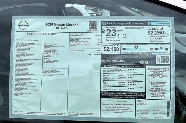 2026 Nissan Murano SL