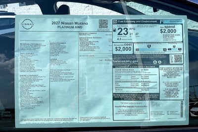 2027 Nissan Murano Platinum