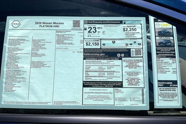 2026 Nissan Murano Platinum