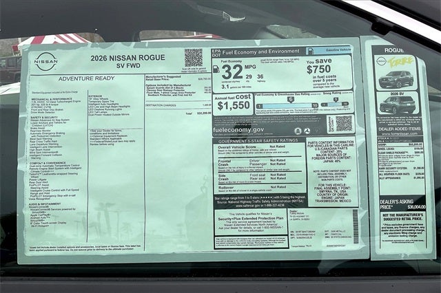 2026 Nissan Rogue SV