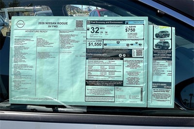 2026 Nissan Rogue SV