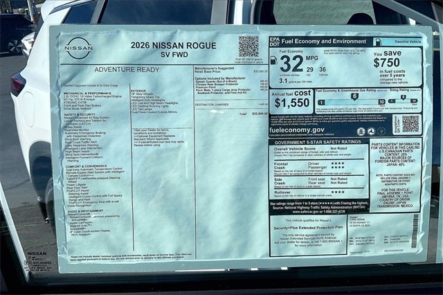 2026 Nissan Rogue SV