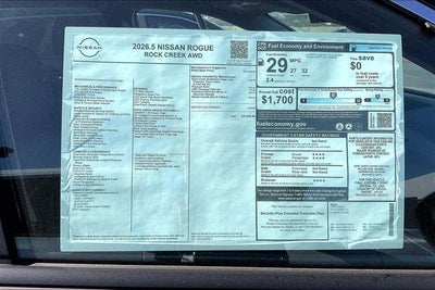 2026 Nissan Rogue Rock Creek