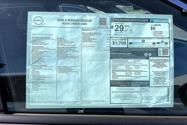 2026 Nissan Rogue Rock Creek