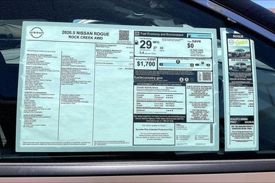 2026 Nissan Rogue Rock Creek